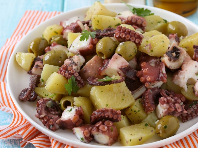 Salade de poulpes et pommes de terre au Thermomix