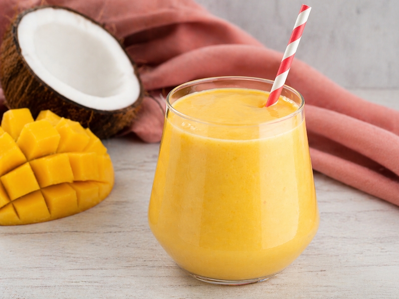 Smoothie mangue coco au Thermomix