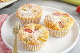 Muffins à la rhubarbe au Thermomix