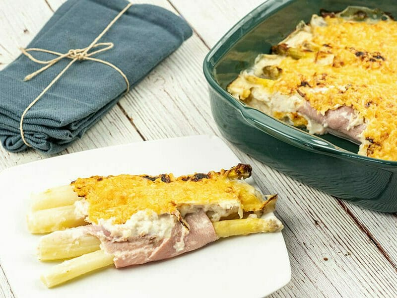 Cliquez pour zoomer ! Gratin d’asperges au jambon Thermomix par Minou