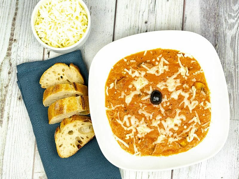 Cliquez pour zoomer ! La pizza soupe Thermomix par Minou