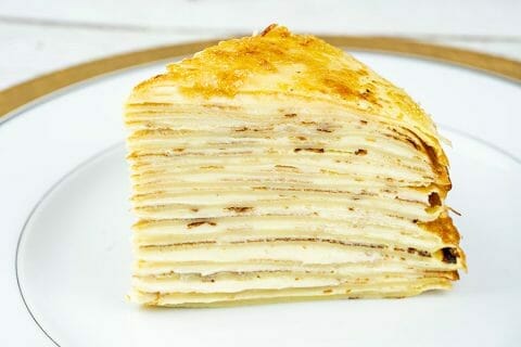 Cliquez pour zoomer ! Gâteau de crêpes à la vanille – Mille crepe cake au Thermomix