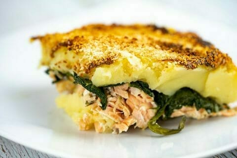 Cliquez pour zoomer ! Parmentier de saumon aux épinards Thermomix par Minou