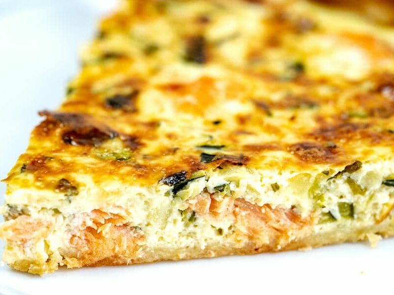Cliquez pour zoomer ! Quiche saumon et courgettes Thermomix par Minou
