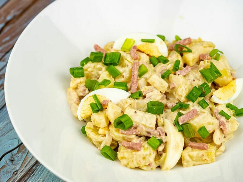 Cliquez pour zoomer ! Salade de pommes de terre au bacon Thermomix par Minou