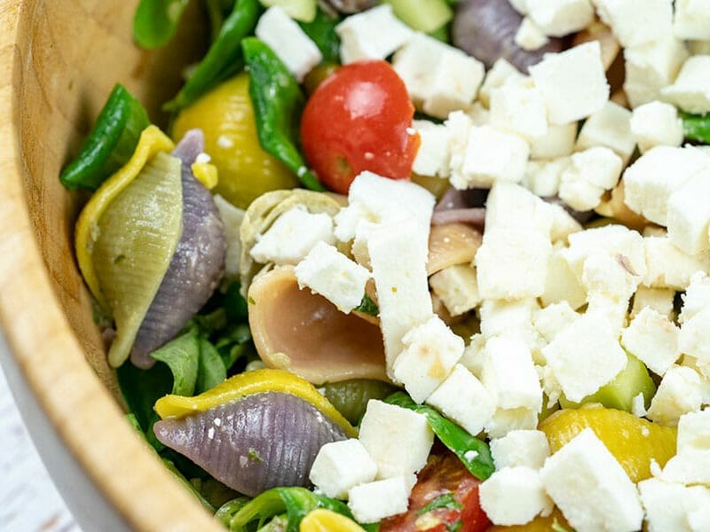 Cliquez pour zoomer ! Salade de pâtes à la grecque Thermomix par Minou