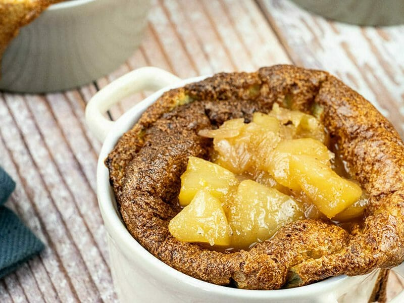 Cliquez pour zoomer ! Soufflé à la fourme et chutney de poires Thermomix par Minou