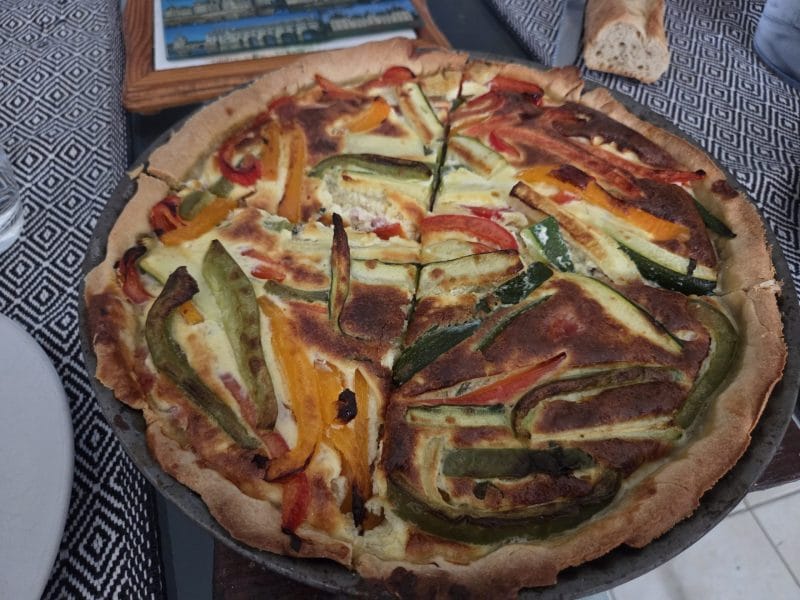 Cliquez pour zoomer ! Quiche poivrons et courgettes Thermomix par david_374