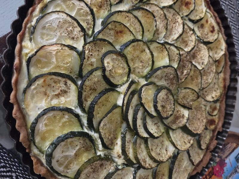 Cliquez pour zoomer ! Tarte courgettes et ricotta Thermomix par david_374