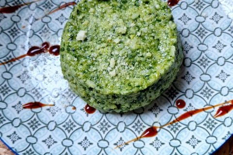 Cliquez pour zoomer ! Risotto au pesto d’épinards et basilic Thermomix par Smetisse