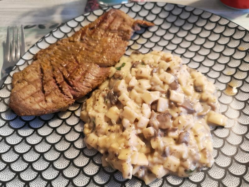 Cliquez pour zoomer ! Risotto de crozets et champignons Thermomix par Smetisse