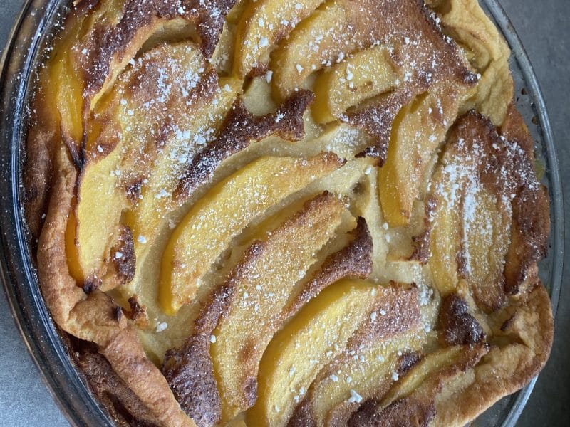 Cliquez pour zoomer ! Clafoutis à la mangue Thermomix par misscarole