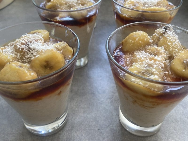 Cliquez pour zoomer ! Riz au lait de coco et bananes caramélisées Thermomix par misscarole