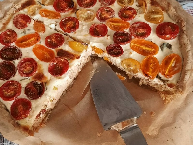 Cliquez pour zoomer ! Quiche poulet et tomates cerises Thermomix par Strudi