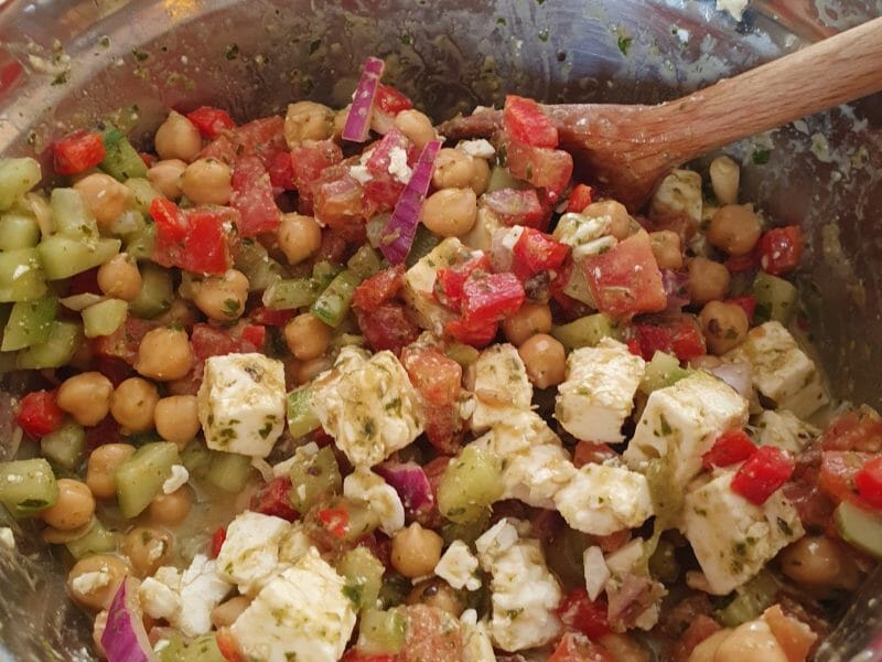 Cliquez pour zoomer ! Salade de pois chiches Thermomix par harmony40