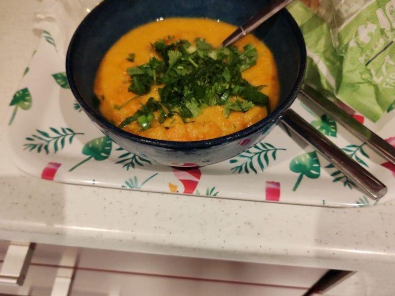 Cliquez pour zoomer ! Dhal de patate douce et de lentilles corail Thermomix par wevya