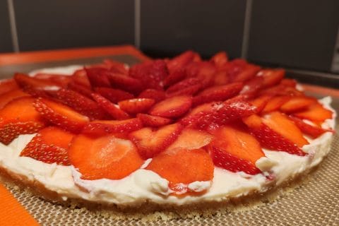 Cliquez pour zoomer ! Tarte aux fraises sans cuisson Thermomix par wevya