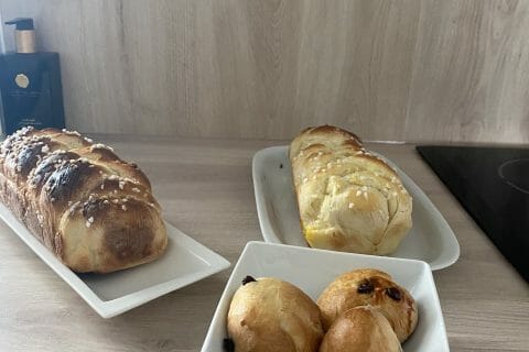 Cliquez pour zoomer ! Brioche tressée à la mie filante Thermomix par Kalix