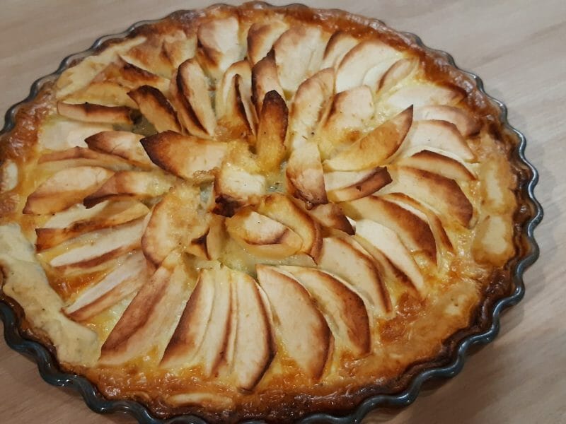 Cliquez pour zoomer ! Tarte au boudin noir et aux pommes Thermomix par mariedeso