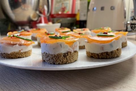 Cliquez pour zoomer ! Cheesecake au saumon sans cuisson Thermomix par laurent_259