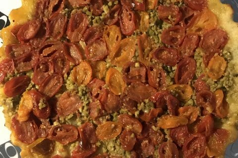 Cliquez pour zoomer ! Tatin de tomates cerises à la tapenade au Thermomix