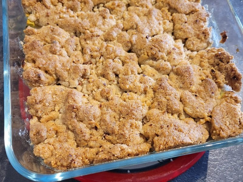Cliquez pour zoomer ! Crumble pommes poires kiwis Thermomix par Anaïs