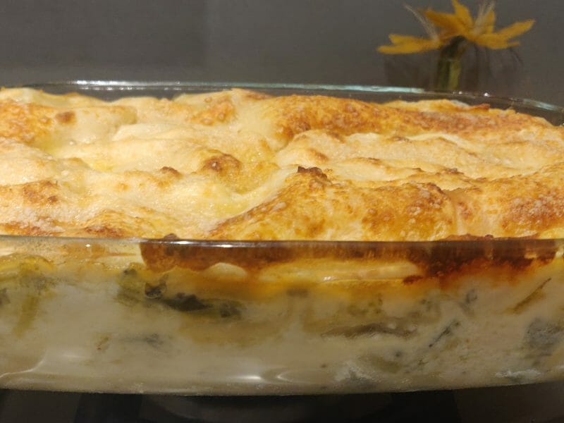 Cliquez pour zoomer ! Lasagnes au saumon et poireaux Thermomix par Nadine