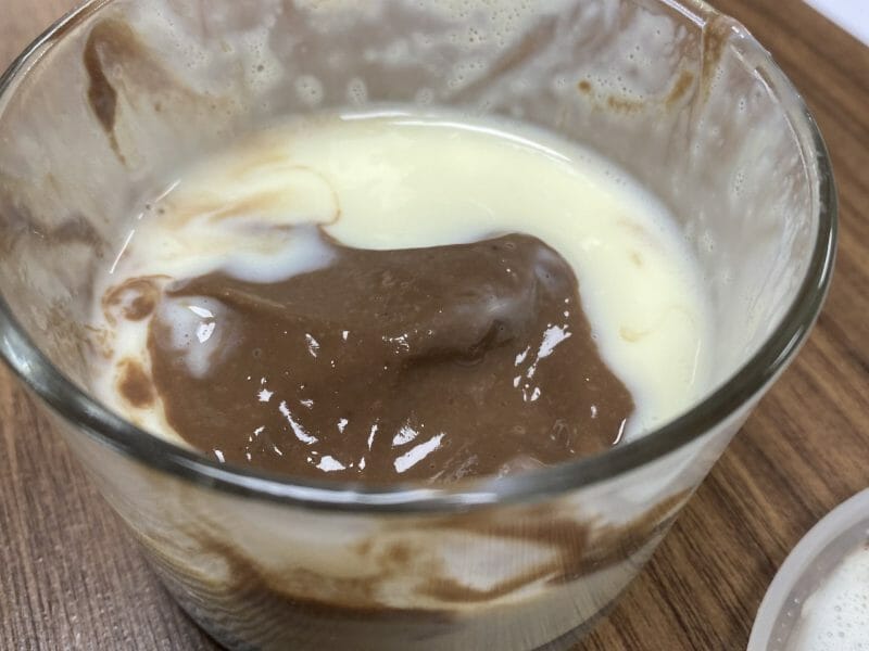 Cliquez pour zoomer ! Crème dessert au deux saveurs Thermomix par kaissoumifz
