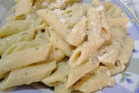 Cliquez pour zoomer ! Farfalle à la crème de courgettes au Thermomix