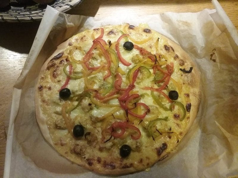 Cliquez pour zoomer ! Pizza poulet tandoori Thermomix par lieau