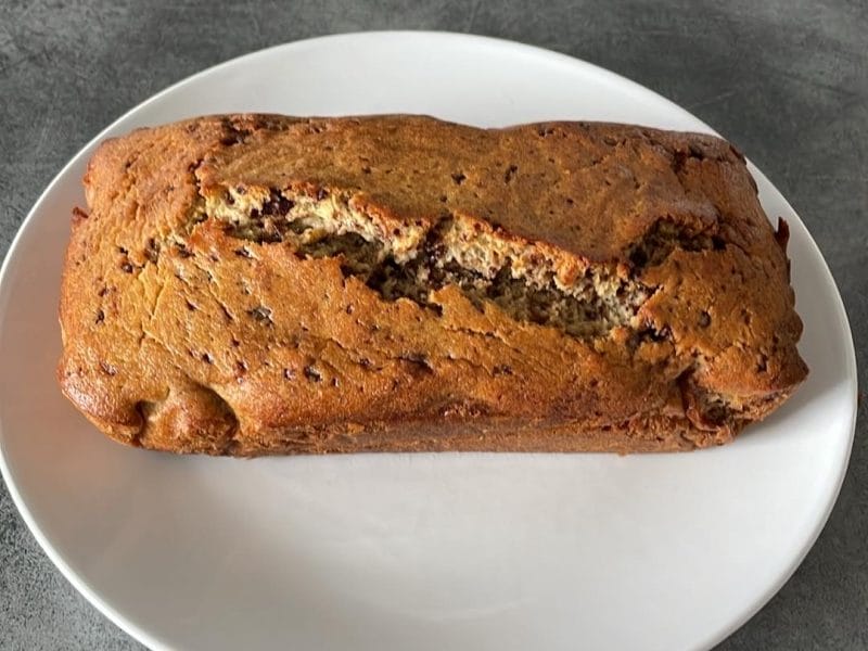 Cliquez pour zoomer ! Cake banane et pépites de chocolat Thermomix par camille_ds8