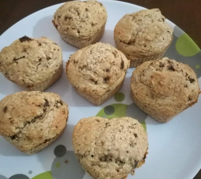 Cliquez pour zoomer ! Muffins au son d’avoine et aux pépites de chocolat Thermomix par Tuyet_van