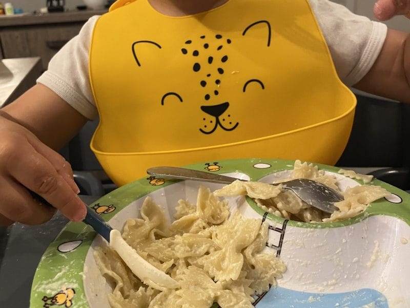 Cliquez pour zoomer ! Farfalle à la crème de courgettes Thermomix par pauline_1141