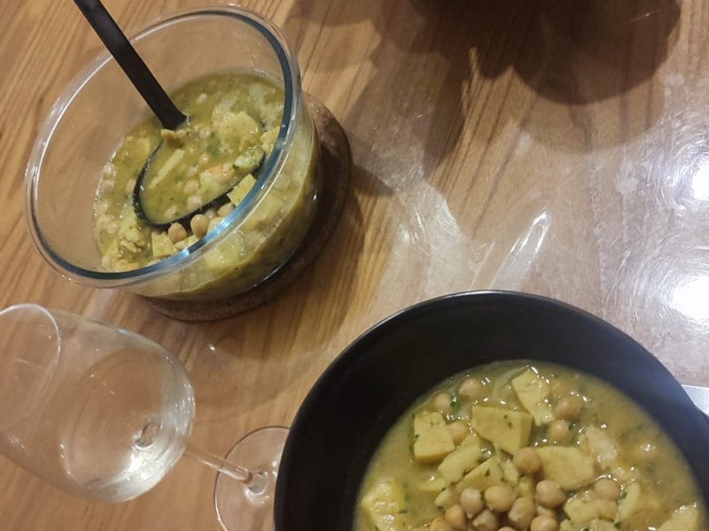 Cliquez pour zoomer ! Ragoût de pois chiches à la seiche et aux crevettes Thermomix par kikou0713