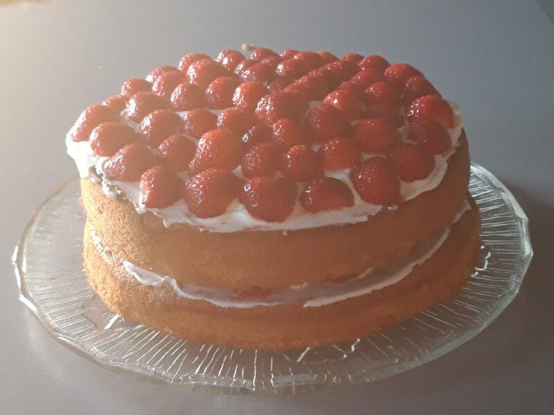 Cliquez pour zoomer ! Shortcake aux fraises Thermomix par Valou45110