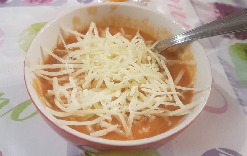 Cliquez pour zoomer ! La pizza soupe Thermomix par Nita Maelange