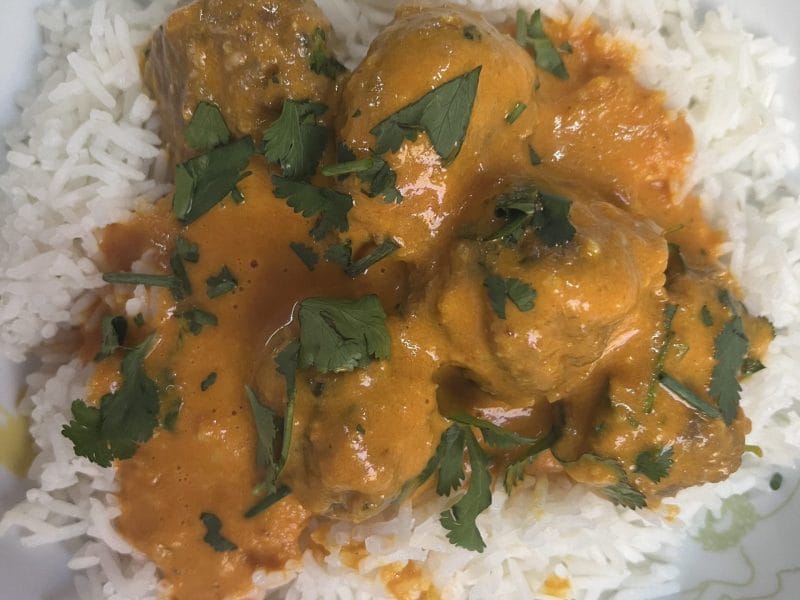 Cliquez pour zoomer ! Boulettes de viande Tikka Masala Thermomix par chezmimoune12