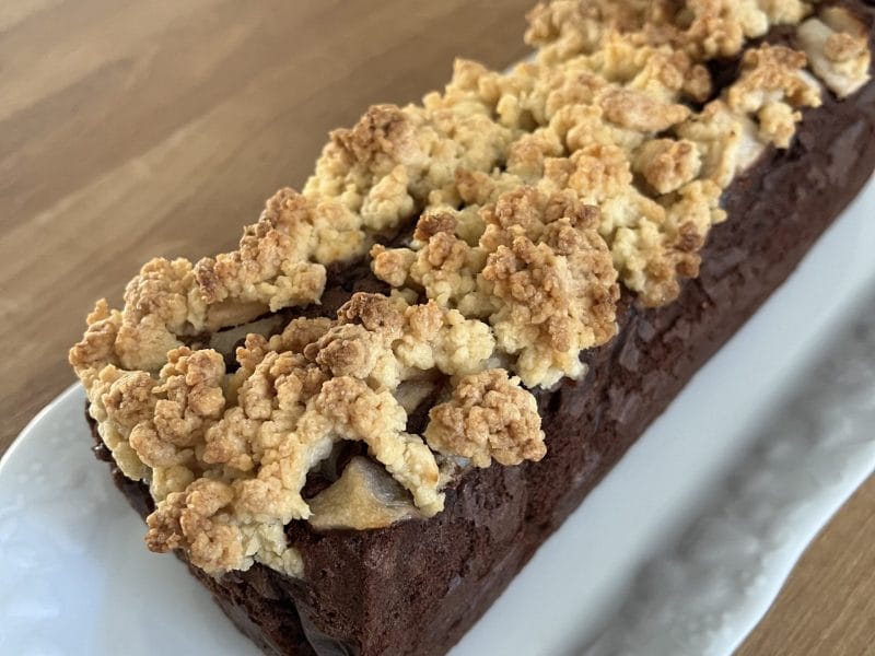 Cliquez pour zoomer ! Crumb cake poires et chocolat Thermomix par Alll8124