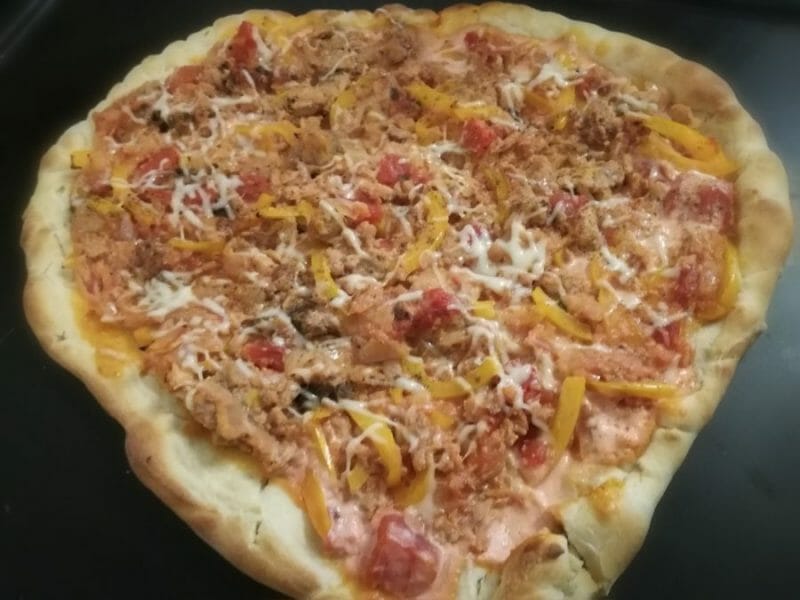 Flammekueche traditionnelle au Thermomix - Cookomix Flammekueche traditionnelle au Thermomix - Cookomix