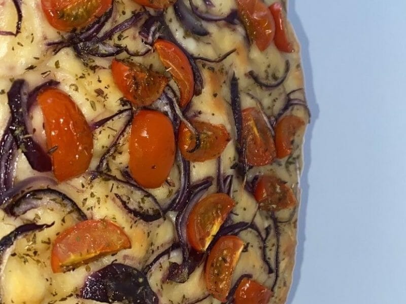Cliquez pour zoomer ! Focaccia aux oignons Thermomix par ocece