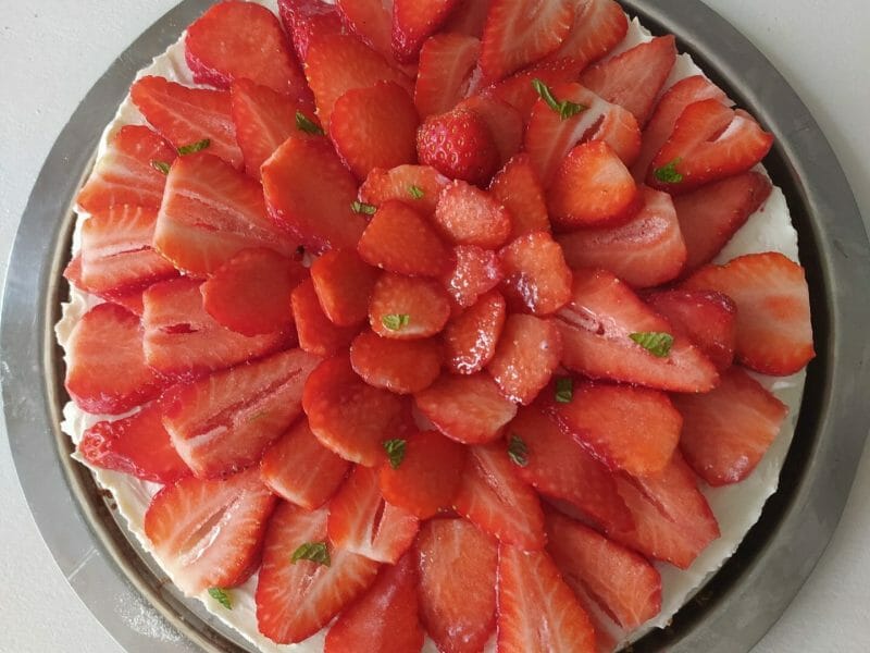 Cliquez pour zoomer ! Tarte aux fraises sans cuisson Thermomix par pascalina