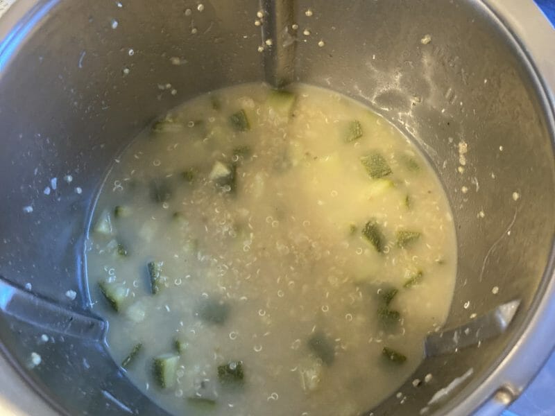 Cliquez pour zoomer ! Risotto de quinoa, courgettes et saumon Thermomix par Bilie87