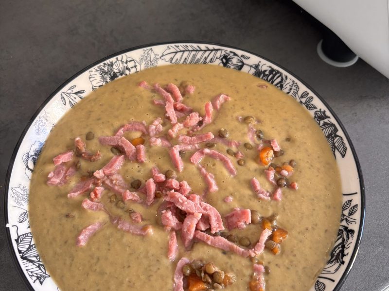 Cliquez pour zoomer ! Velouté de lentilles vertes Thermomix par chduhavre