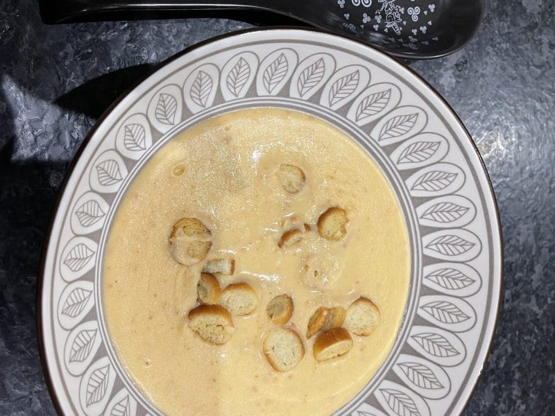 Cliquez pour zoomer ! Velouté de haricots blancs et chorizo Thermomix par sophie22730