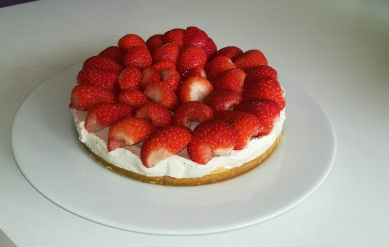 Cliquez pour zoomer ! Tarte aux fraises sans cuisson Thermomix par AudreyBeaune
