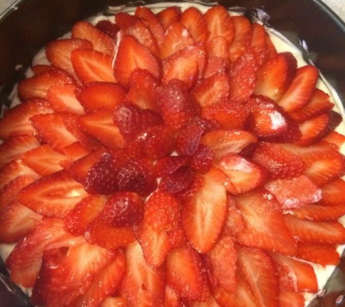 Cliquez pour zoomer ! Tarte aux fraises sans cuisson Thermomix par Sassou