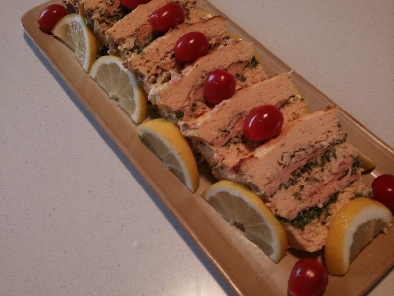 Cliquez pour zoomer ! Terrine de saumon frais et fumé Thermomix par Cascade