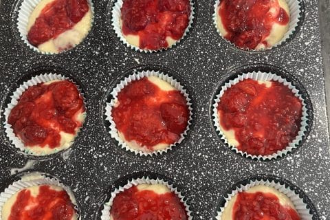 Cliquez pour zoomer ! Muffins aux mûres façon crumble Thermomix par feriel92
