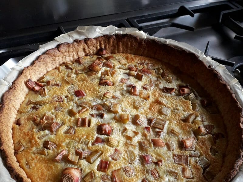 Cliquez pour zoomer ! Tarte à la rhubarbe Thermomix par CAMIRINA