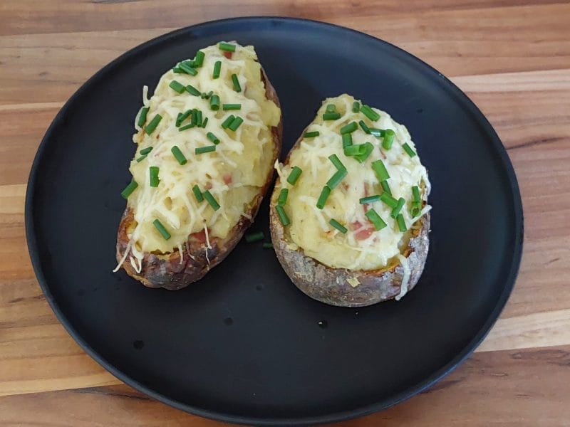 Cliquez pour zoomer ! Pommes de terre farcies à la purée d’endives et aux lardons Thermomix par Erghy